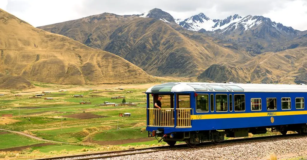 PeruRail train to Machu Picchu from Cusco, Peru